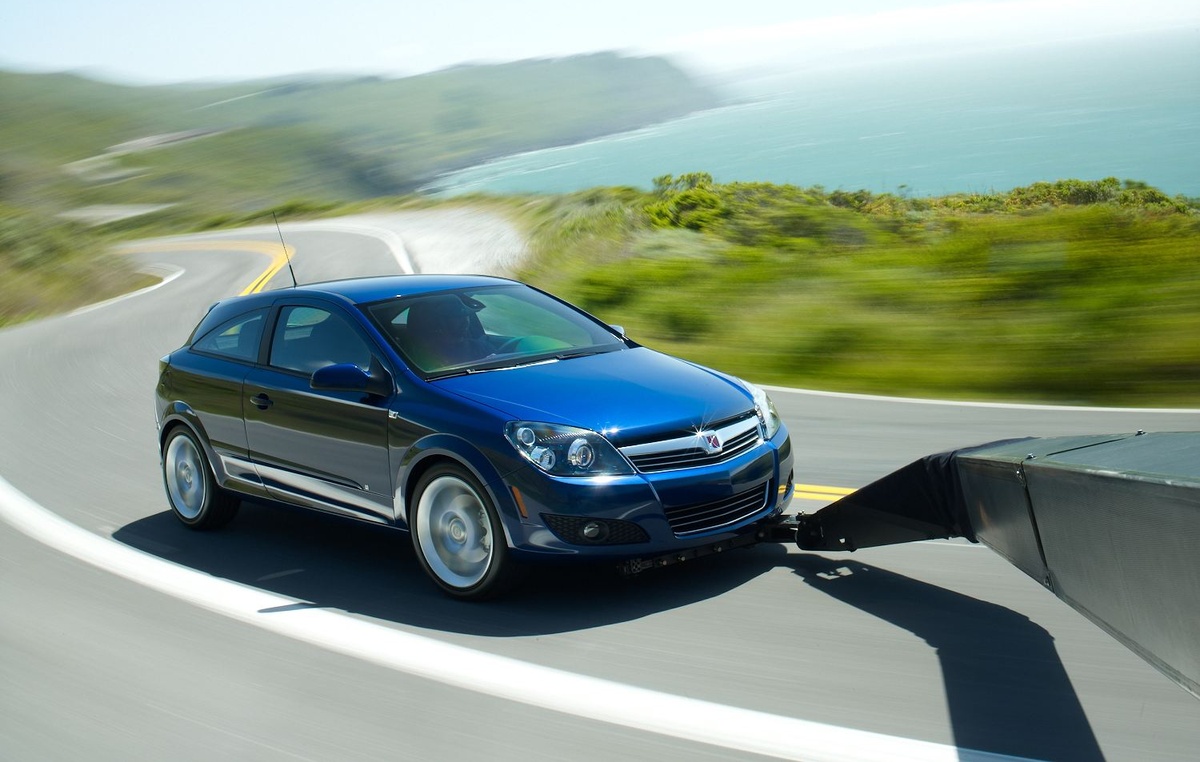 Photo shoot of car from camera rig